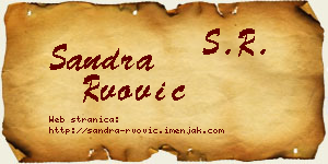 Sandra Rvović vizit kartica